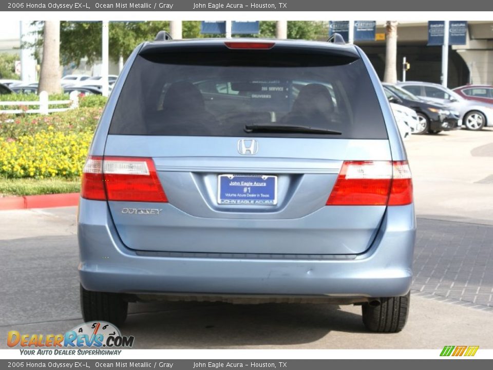2006 Honda Odyssey EX-L Ocean Mist Metallic / Gray Photo #5