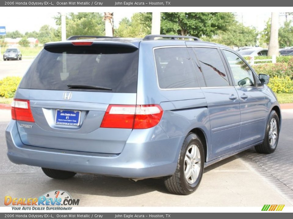 2006 Honda Odyssey EX-L Ocean Mist Metallic / Gray Photo #9
