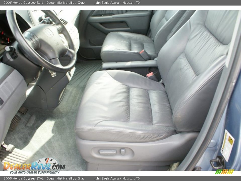 2006 Honda Odyssey EX-L Ocean Mist Metallic / Gray Photo #12