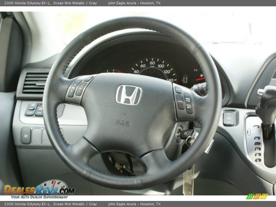 2006 Honda Odyssey EX-L Ocean Mist Metallic / Gray Photo #29
