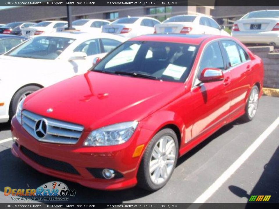 2009 Mercedes-Benz C 300 Sport Mars Red / Black Photo #1