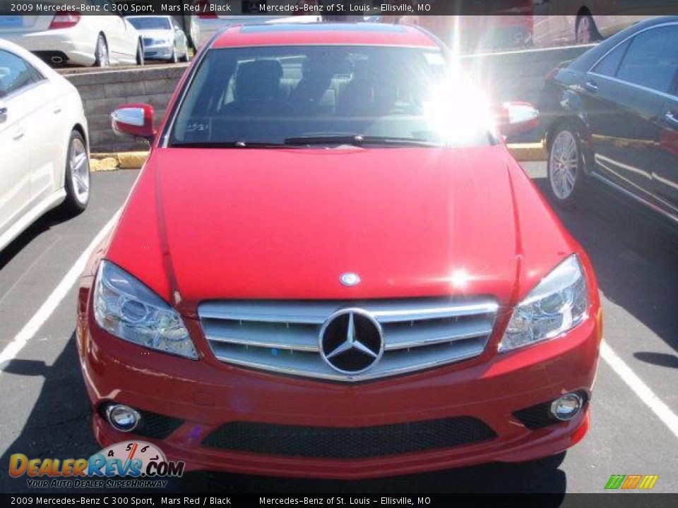 2009 Mercedes-Benz C 300 Sport Mars Red / Black Photo #2