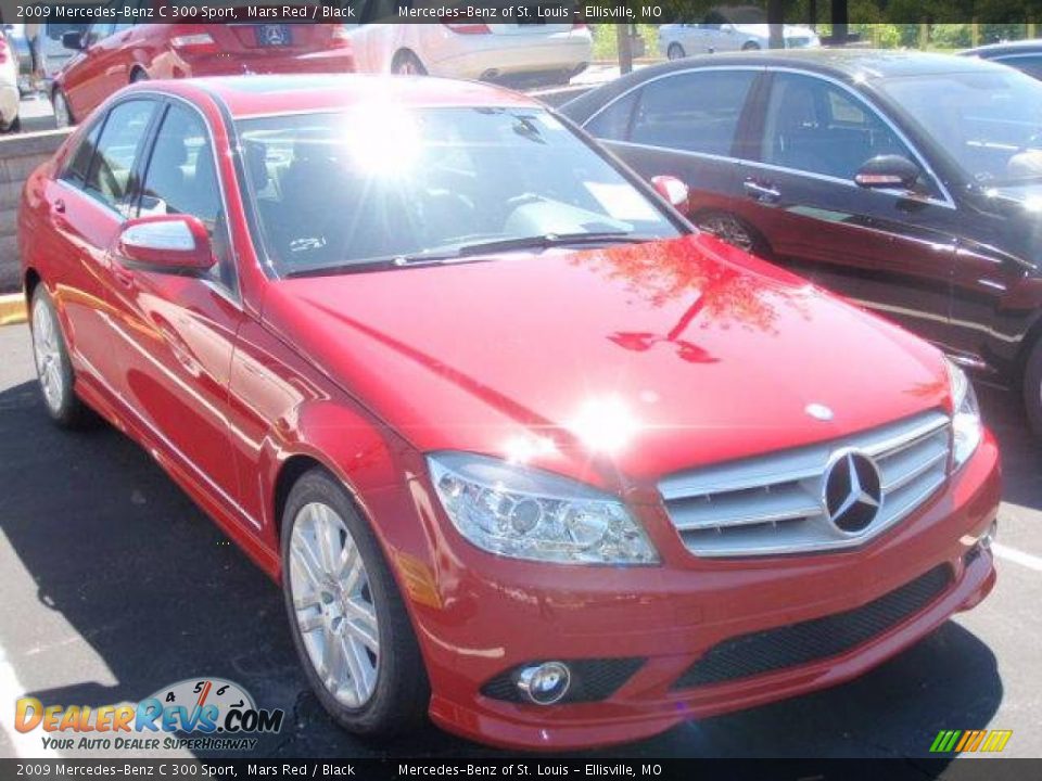 2009 Mercedes-Benz C 300 Sport Mars Red / Black Photo #3
