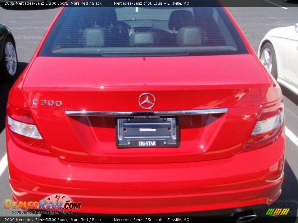 2009 Mercedes-Benz C 300 Sport Mars Red / Black Photo #6
