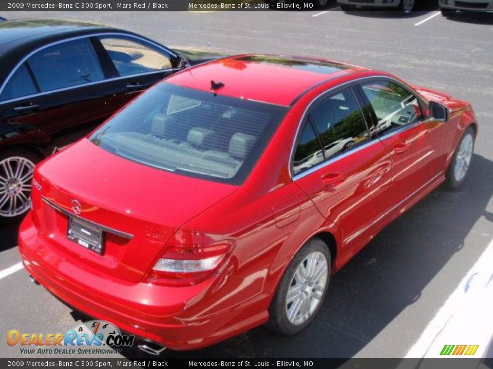 2009 Mercedes-Benz C 300 Sport Mars Red / Black Photo #8