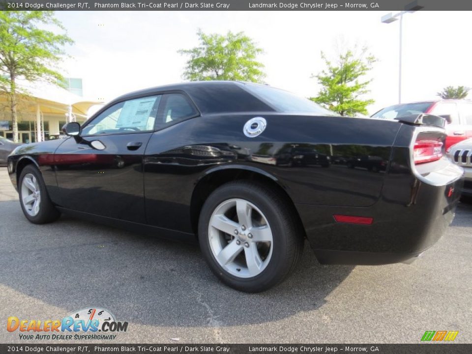 2014 Dodge Challenger R/T Phantom Black Tri-Coat Pearl / Dark Slate Gray Photo #2