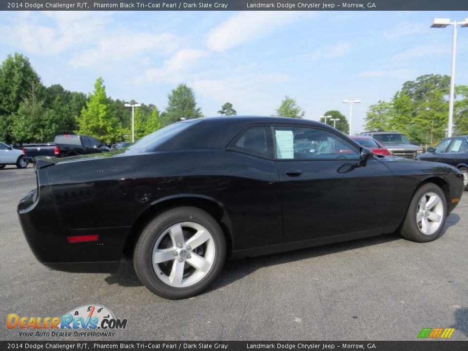 2014 Dodge Challenger R/T Phantom Black Tri-Coat Pearl / Dark Slate Gray Photo #3