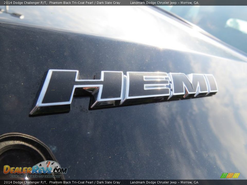 2014 Dodge Challenger R/T Phantom Black Tri-Coat Pearl / Dark Slate Gray Photo #6