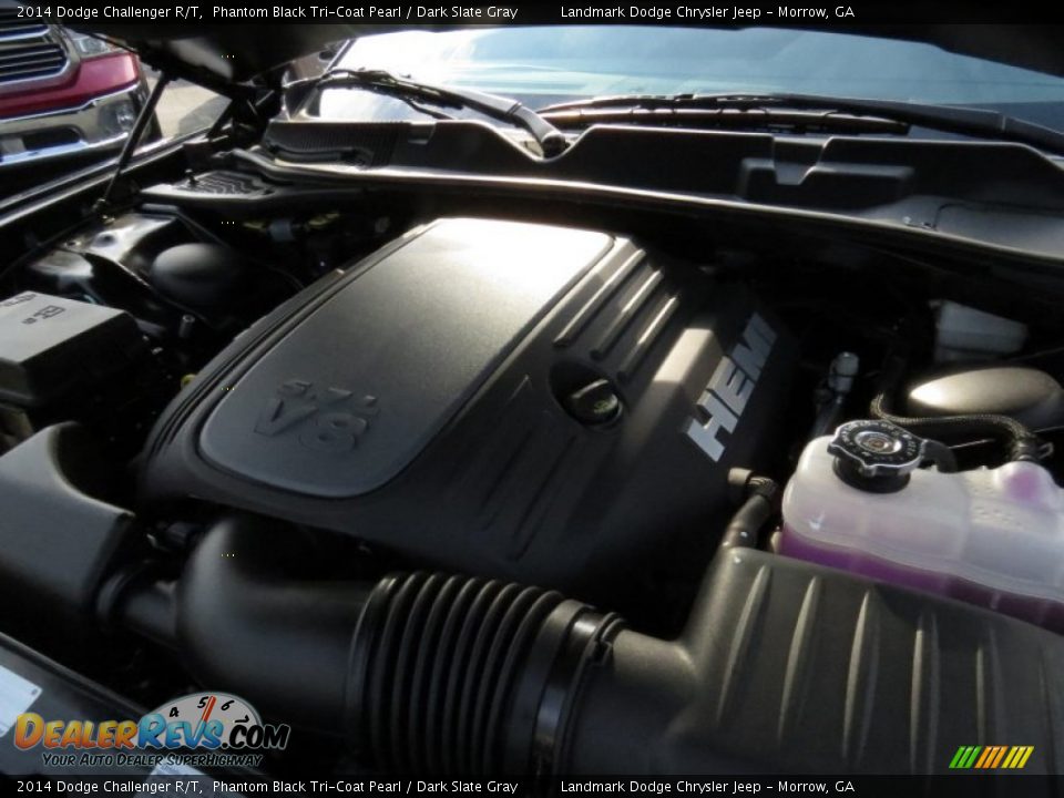 2014 Dodge Challenger R/T Phantom Black Tri-Coat Pearl / Dark Slate Gray Photo #8