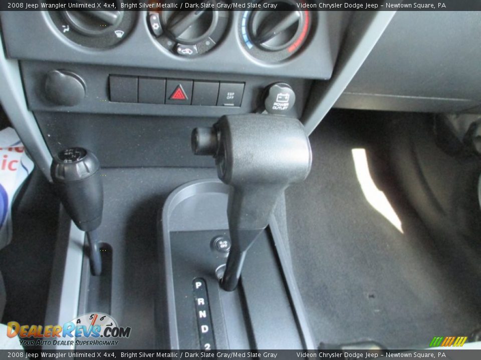 2008 Jeep Wrangler Unlimited X 4x4 Bright Silver Metallic / Dark Slate Gray/Med Slate Gray Photo #25