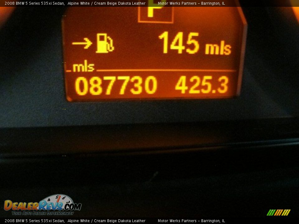 2008 BMW 5 Series 535xi Sedan Alpine White / Cream Beige Dakota Leather Photo #27