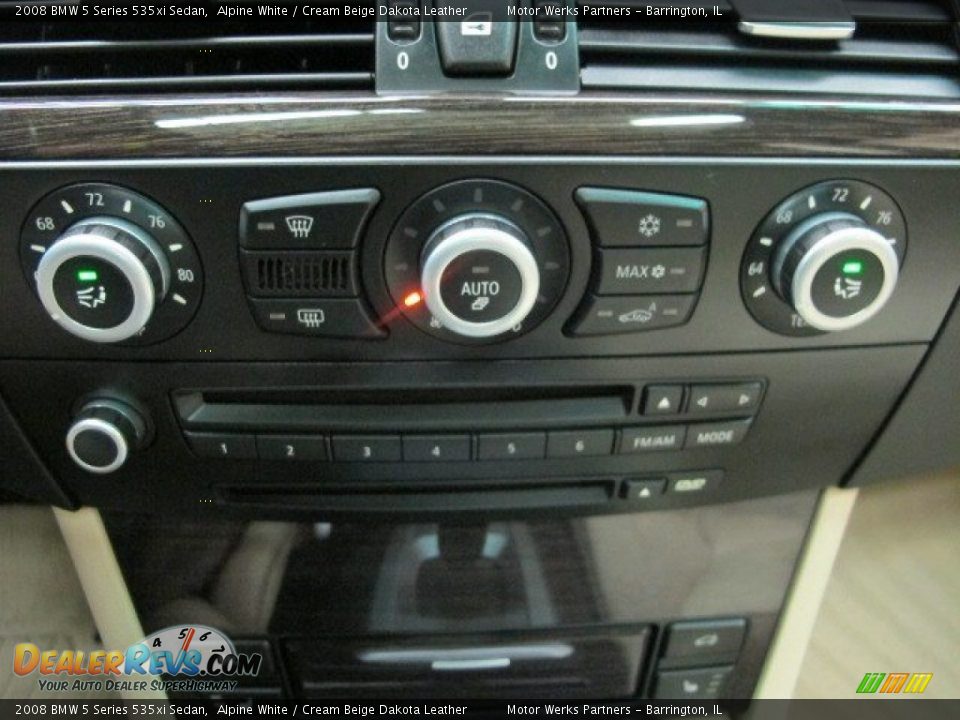 2008 BMW 5 Series 535xi Sedan Alpine White / Cream Beige Dakota Leather Photo #31