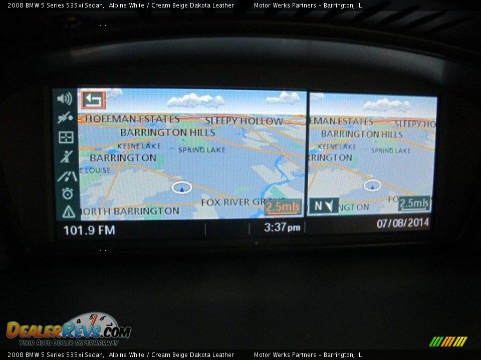 2008 BMW 5 Series 535xi Sedan Alpine White / Cream Beige Dakota Leather Photo #32