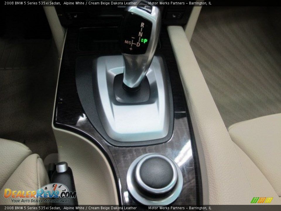 2008 BMW 5 Series 535xi Sedan Alpine White / Cream Beige Dakota Leather Photo #33