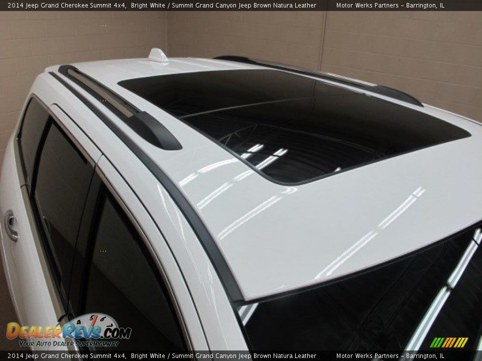 2014 Jeep Grand Cherokee Summit 4x4 Bright White / Summit Grand Canyon Jeep Brown Natura Leather Photo #11