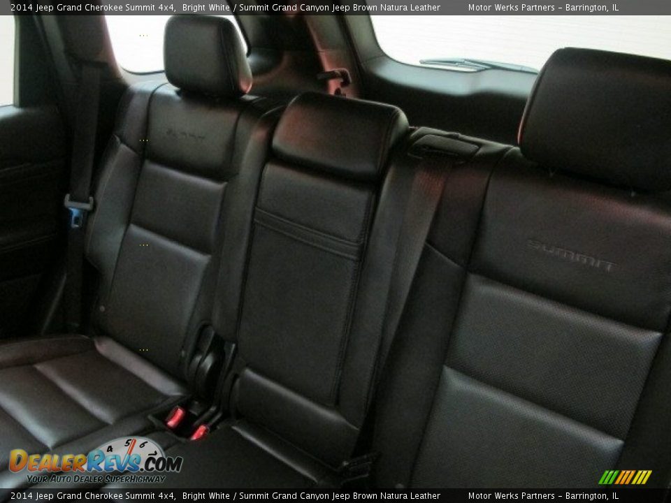 2014 Jeep Grand Cherokee Summit 4x4 Bright White / Summit Grand Canyon Jeep Brown Natura Leather Photo #19