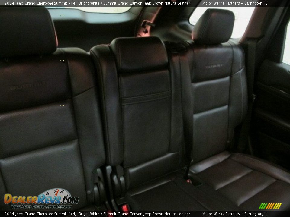 2014 Jeep Grand Cherokee Summit 4x4 Bright White / Summit Grand Canyon Jeep Brown Natura Leather Photo #21