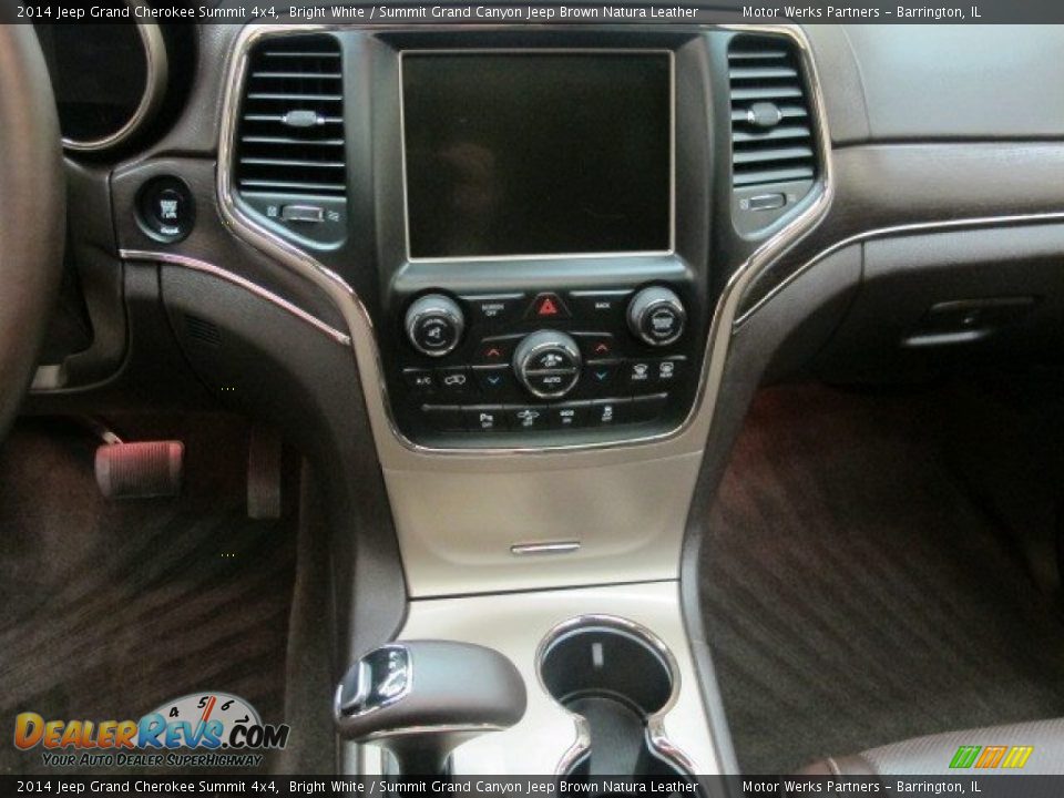 2014 Jeep Grand Cherokee Summit 4x4 Bright White / Summit Grand Canyon Jeep Brown Natura Leather Photo #29