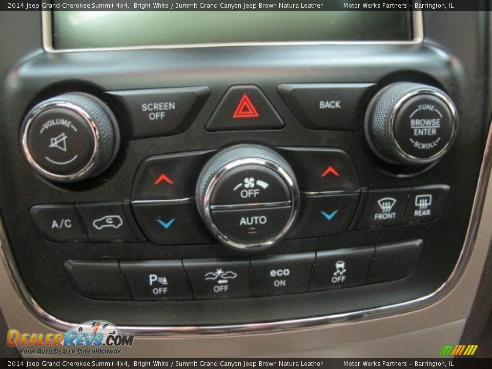 2014 Jeep Grand Cherokee Summit 4x4 Bright White / Summit Grand Canyon Jeep Brown Natura Leather Photo #30