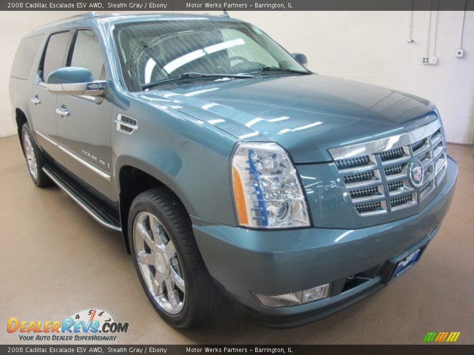 2008 Cadillac Escalade ESV AWD Stealth Gray / Ebony Photo #1