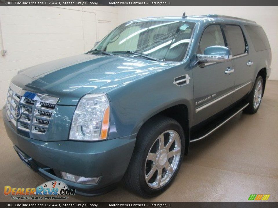 2008 Cadillac Escalade ESV AWD Stealth Gray / Ebony Photo #4