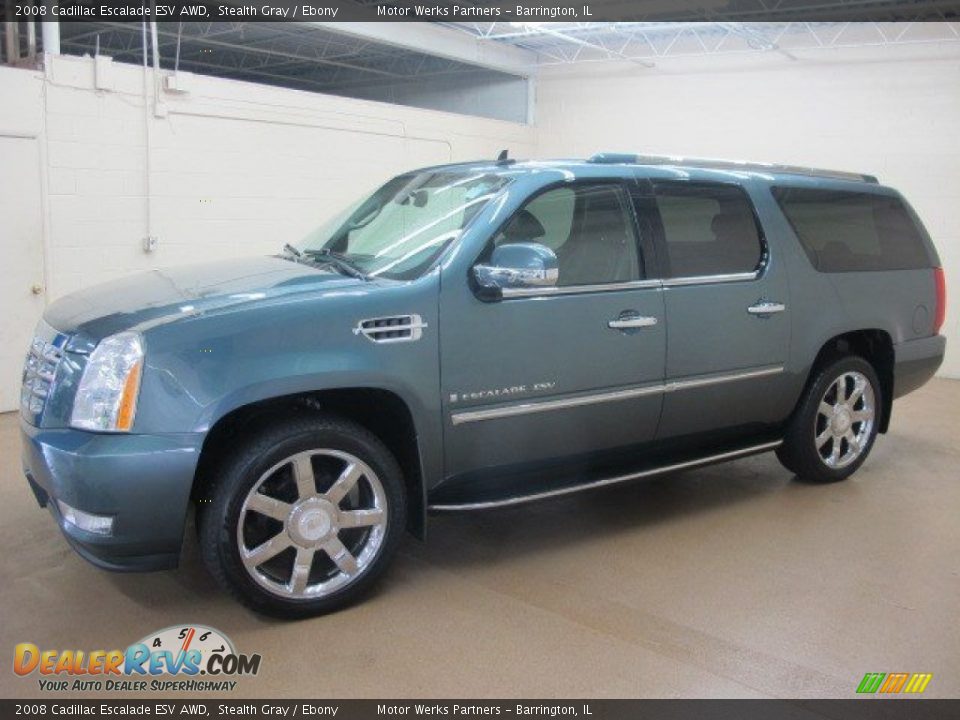 2008 Cadillac Escalade ESV AWD Stealth Gray / Ebony Photo #5