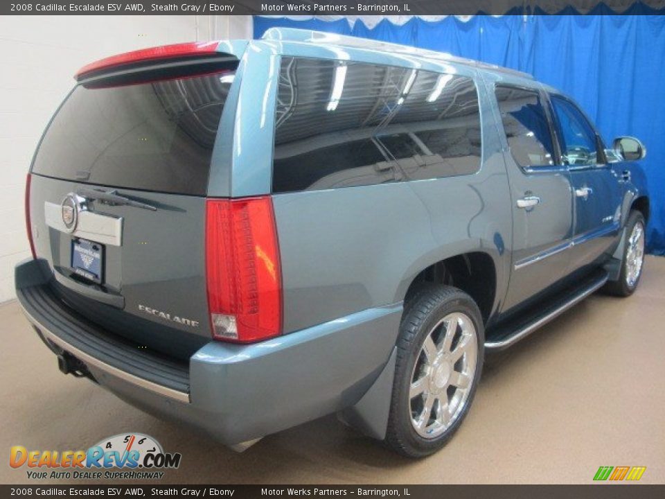 2008 Cadillac Escalade ESV AWD Stealth Gray / Ebony Photo #8