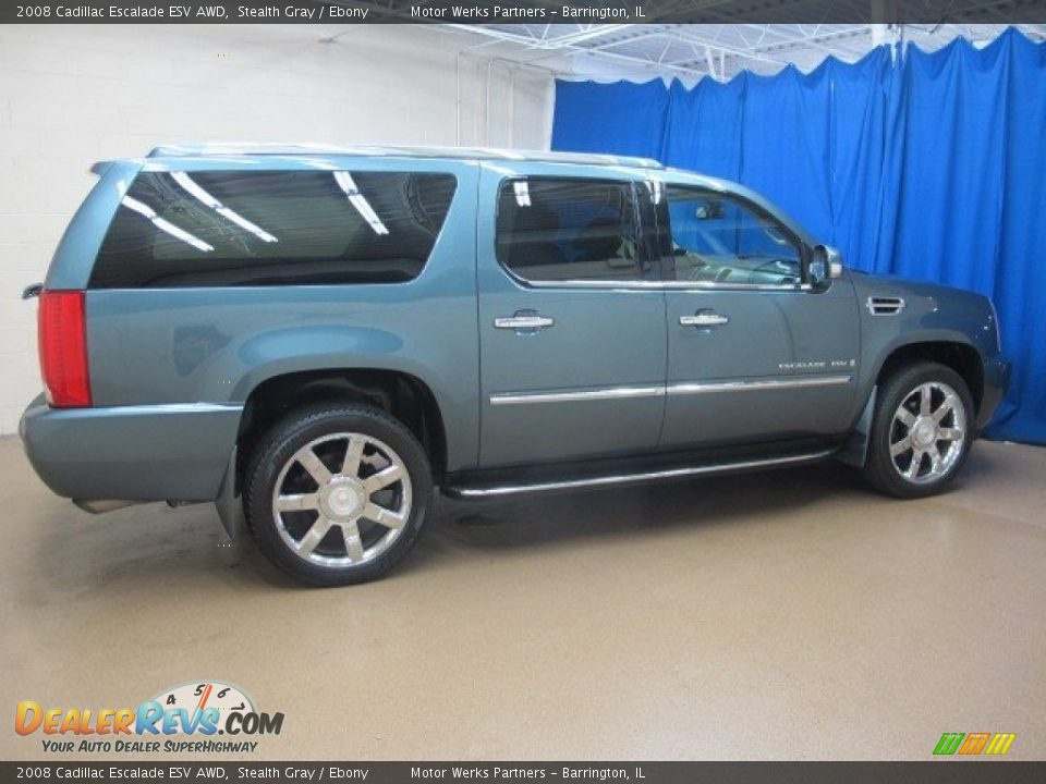 2008 Cadillac Escalade ESV AWD Stealth Gray / Ebony Photo #9