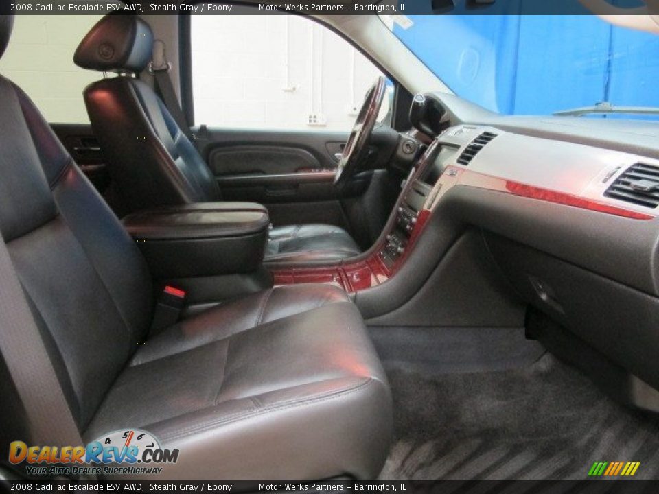 2008 Cadillac Escalade ESV AWD Stealth Gray / Ebony Photo #25