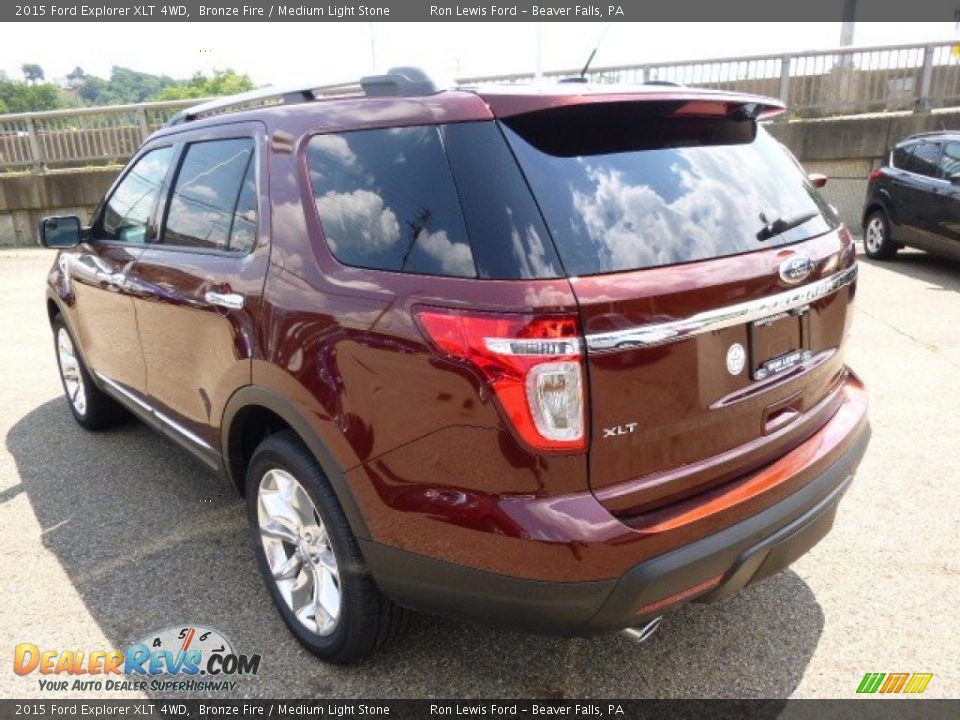 2015 Ford Explorer XLT 4WD Bronze Fire / Medium Light Stone Photo #6