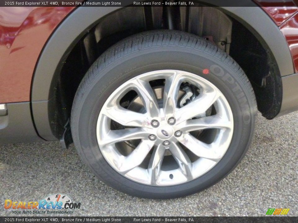 2015 Ford Explorer XLT 4WD Bronze Fire / Medium Light Stone Photo #9