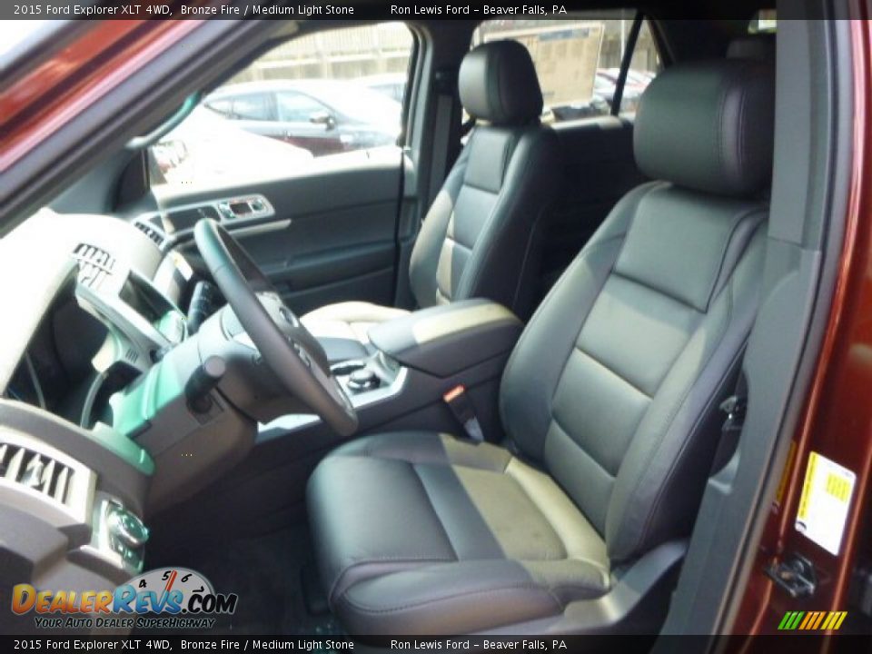 2015 Ford Explorer XLT 4WD Bronze Fire / Medium Light Stone Photo #10