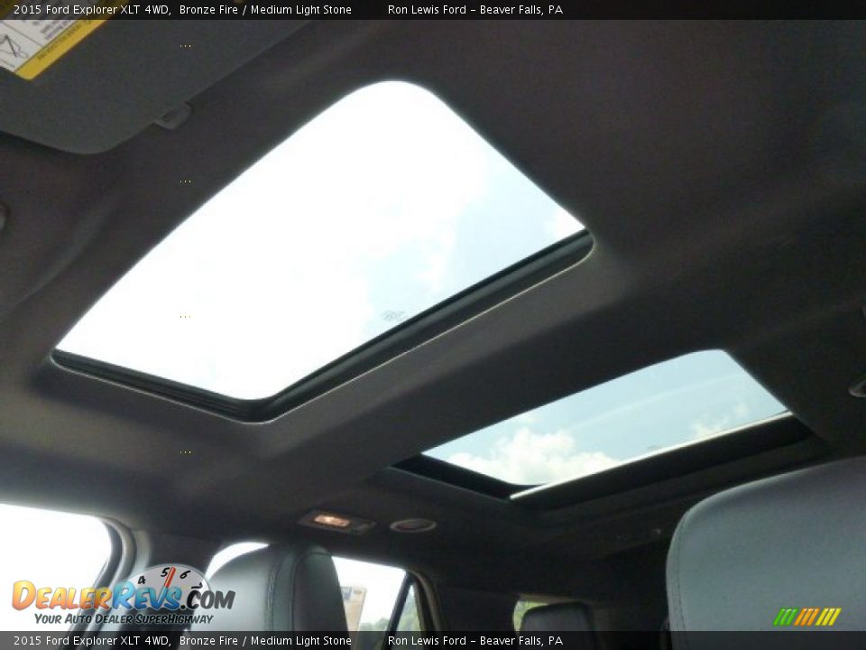 2015 Ford Explorer XLT 4WD Bronze Fire / Medium Light Stone Photo #14