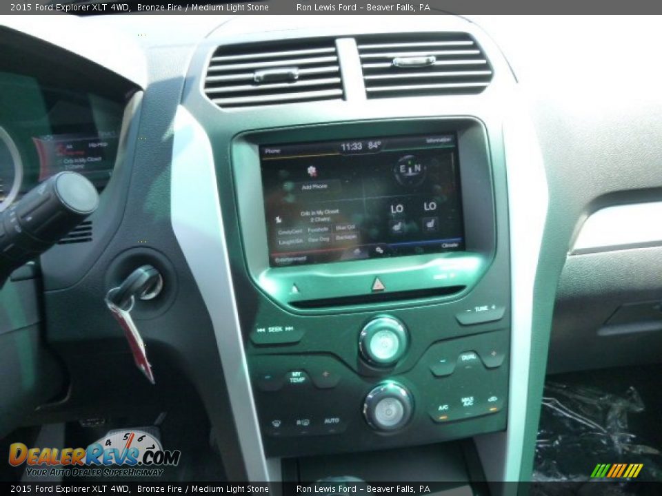 2015 Ford Explorer XLT 4WD Bronze Fire / Medium Light Stone Photo #15