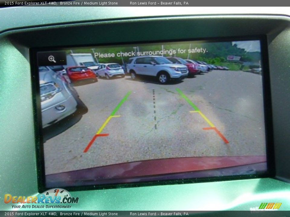 2015 Ford Explorer XLT 4WD Bronze Fire / Medium Light Stone Photo #16