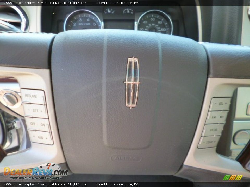 2006 Lincoln Zephyr Silver Frost Metallic / Light Stone Photo #18