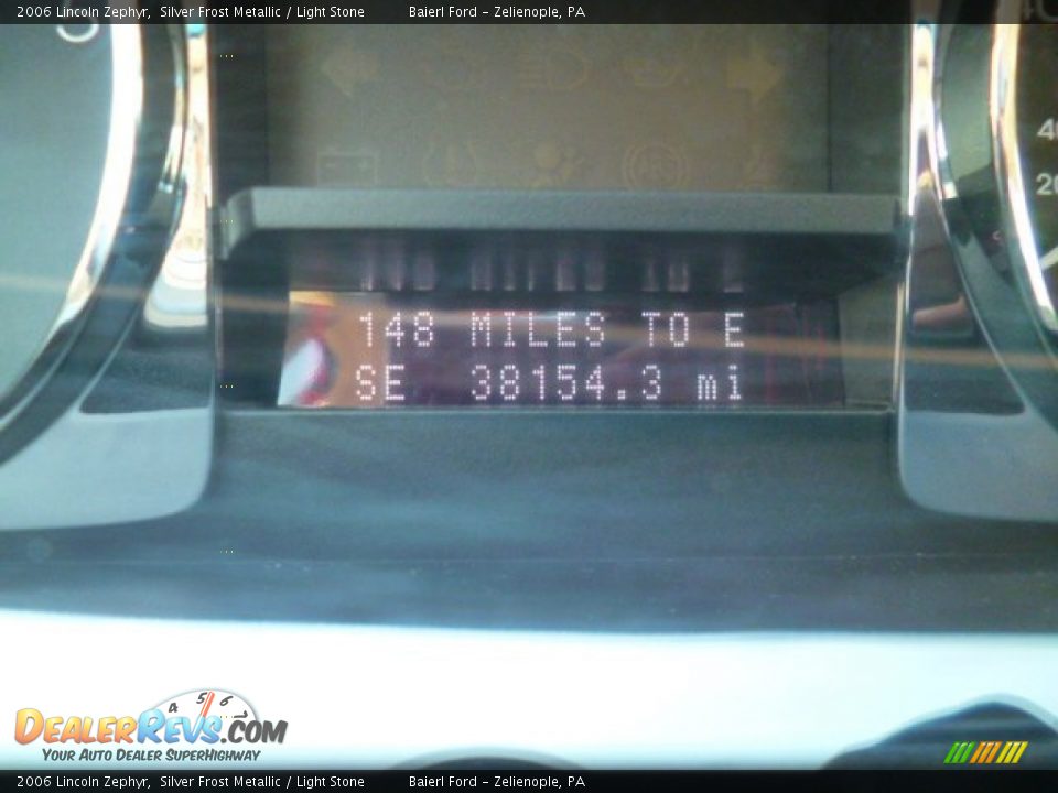 2006 Lincoln Zephyr Silver Frost Metallic / Light Stone Photo #20