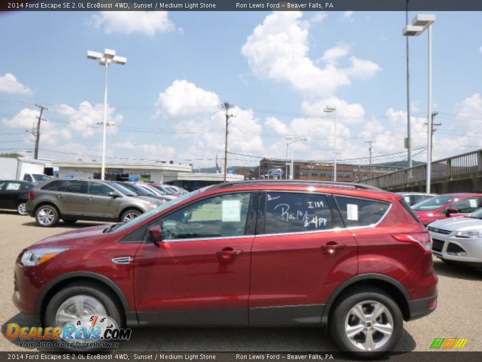2014 Ford Escape SE 2.0L EcoBoost 4WD Sunset / Medium Light Stone Photo #5