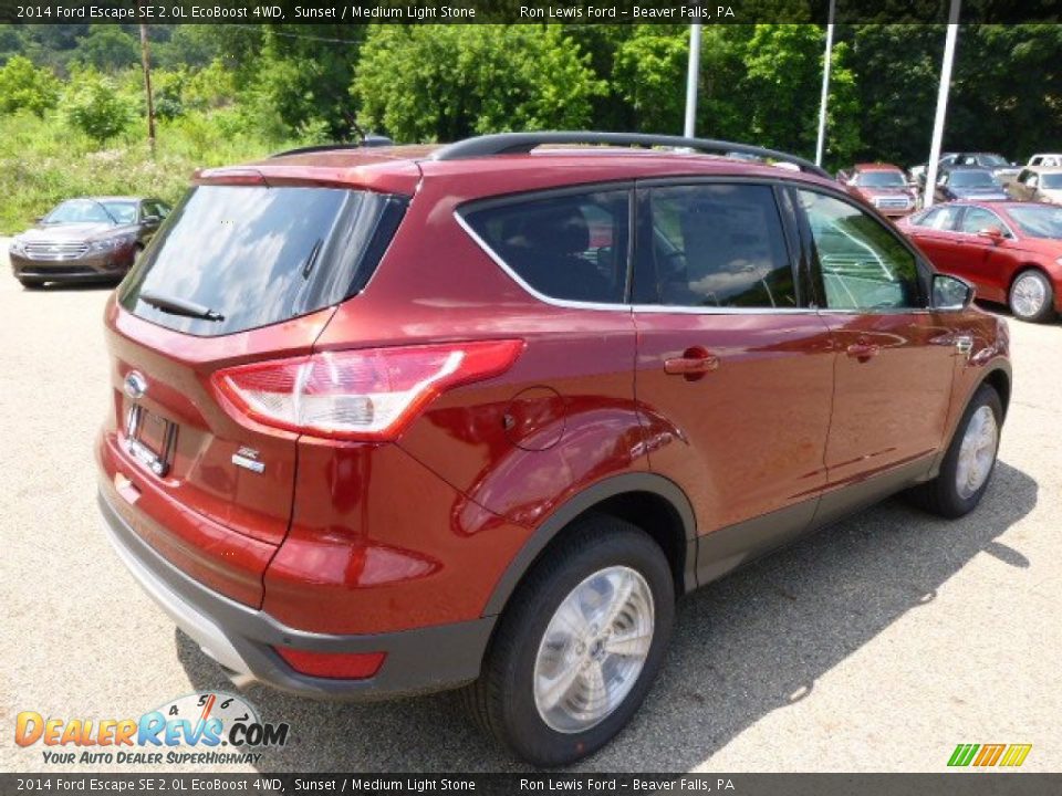 2014 Ford Escape SE 2.0L EcoBoost 4WD Sunset / Medium Light Stone Photo #8