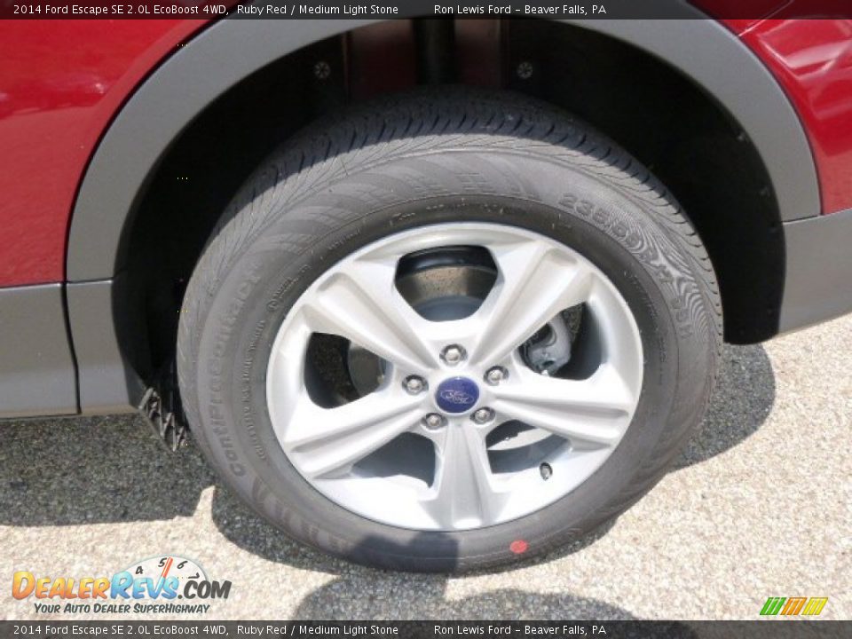 2014 Ford Escape SE 2.0L EcoBoost 4WD Ruby Red / Medium Light Stone Photo #9