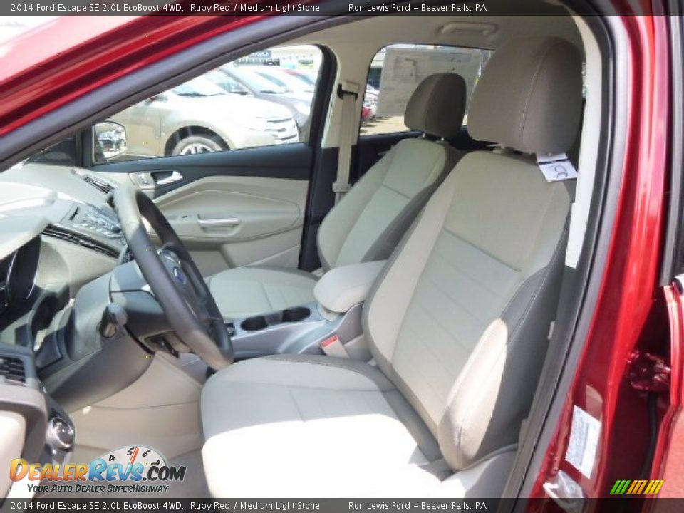 2014 Ford Escape SE 2.0L EcoBoost 4WD Ruby Red / Medium Light Stone Photo #10