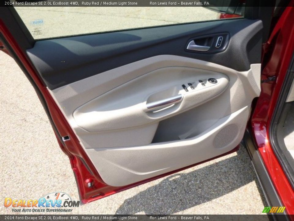2014 Ford Escape SE 2.0L EcoBoost 4WD Ruby Red / Medium Light Stone Photo #11