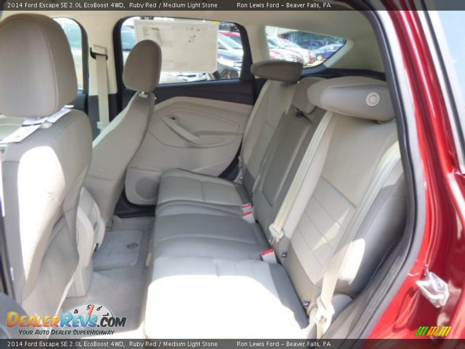 2014 Ford Escape SE 2.0L EcoBoost 4WD Ruby Red / Medium Light Stone Photo #12