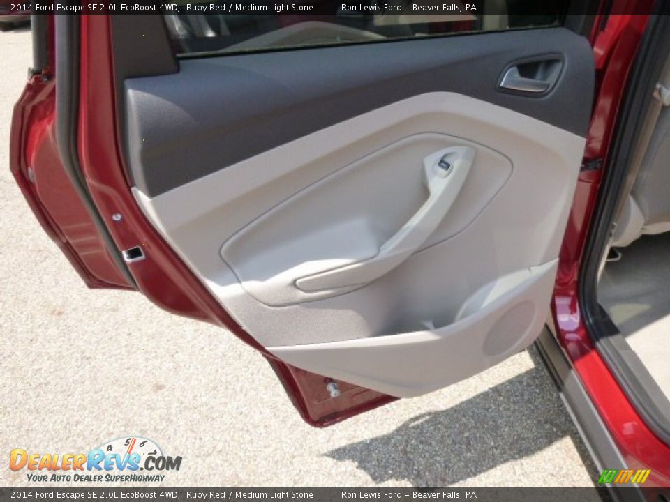 2014 Ford Escape SE 2.0L EcoBoost 4WD Ruby Red / Medium Light Stone Photo #13