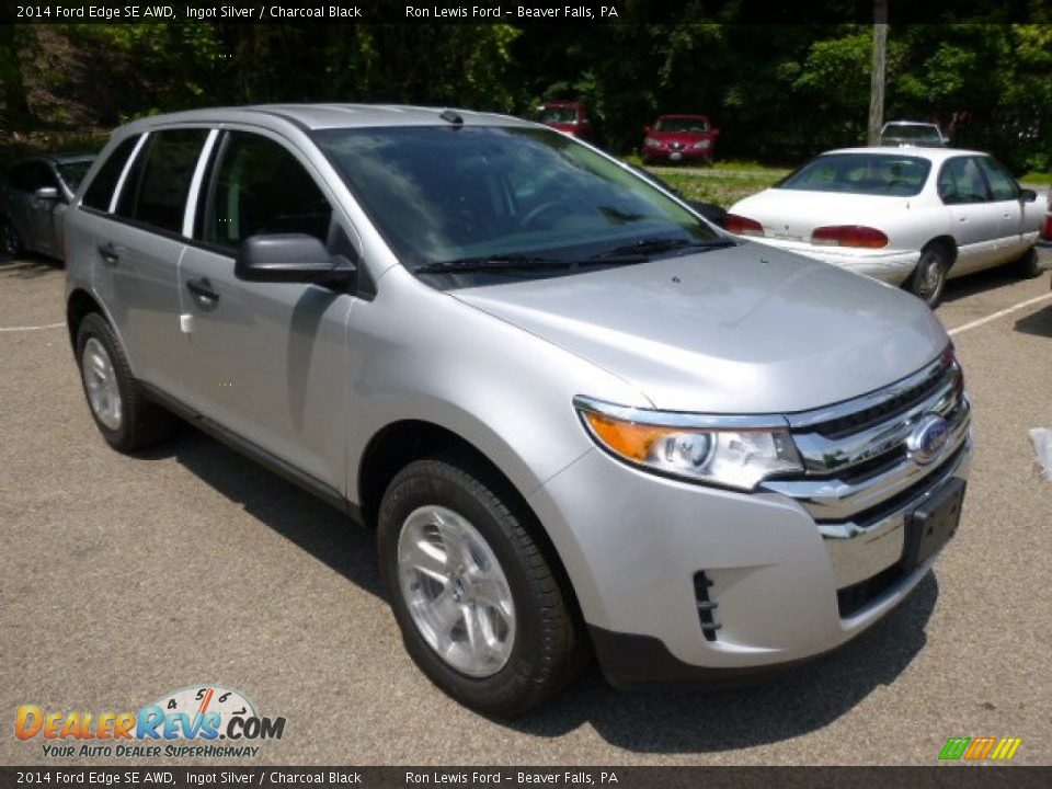 2014 Ford Edge SE AWD Ingot Silver / Charcoal Black Photo #2