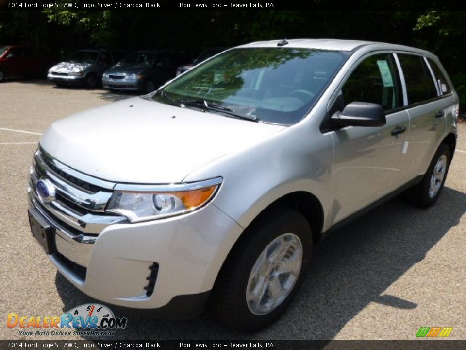 2014 Ford Edge SE AWD Ingot Silver / Charcoal Black Photo #4