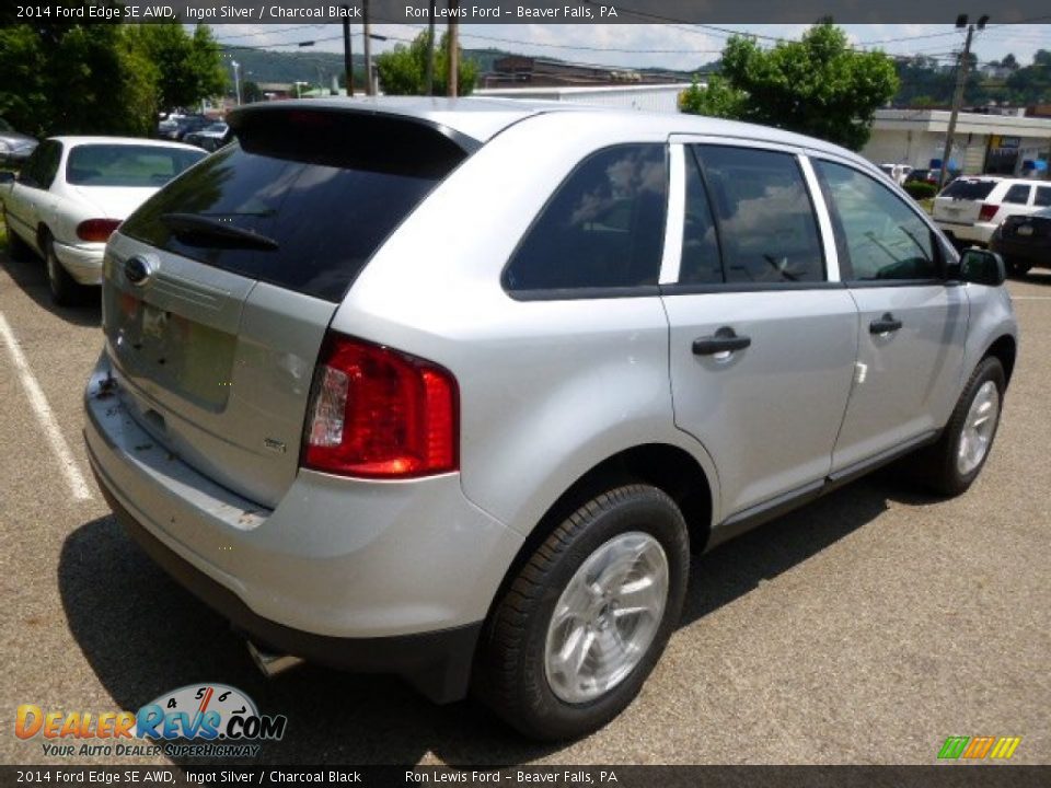 2014 Ford Edge SE AWD Ingot Silver / Charcoal Black Photo #8