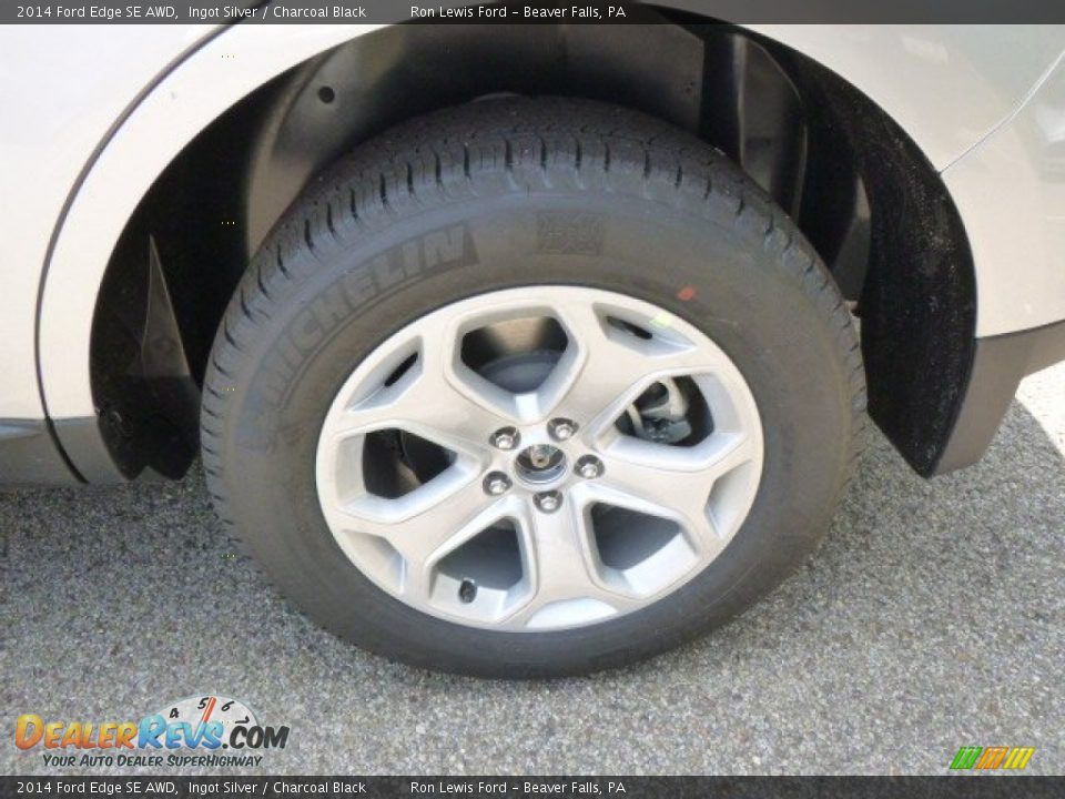2014 Ford Edge SE AWD Ingot Silver / Charcoal Black Photo #9
