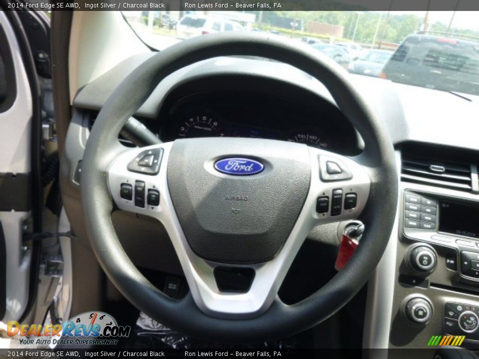 2014 Ford Edge SE AWD Ingot Silver / Charcoal Black Photo #19