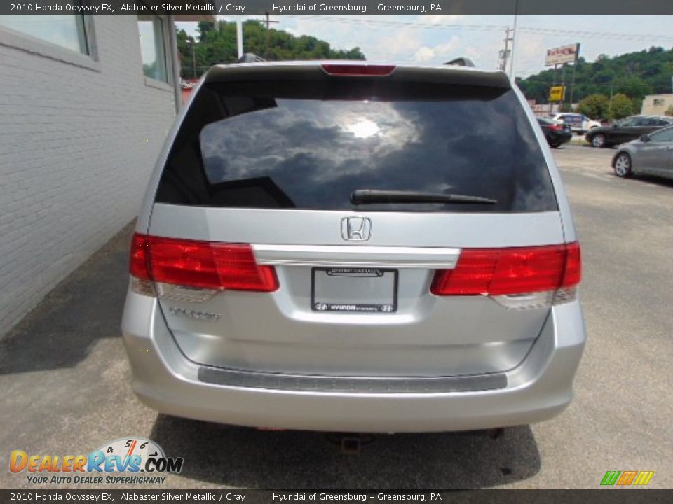 2010 Honda Odyssey EX Alabaster Silver Metallic / Gray Photo #7